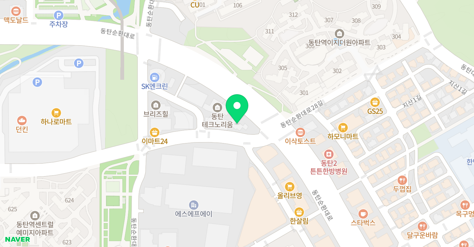 인에스 미술학원 위치