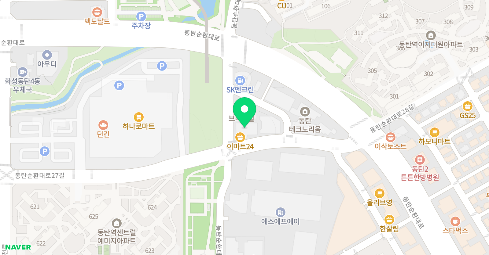 하비엘럭스 어린이수영장 영천점 위치