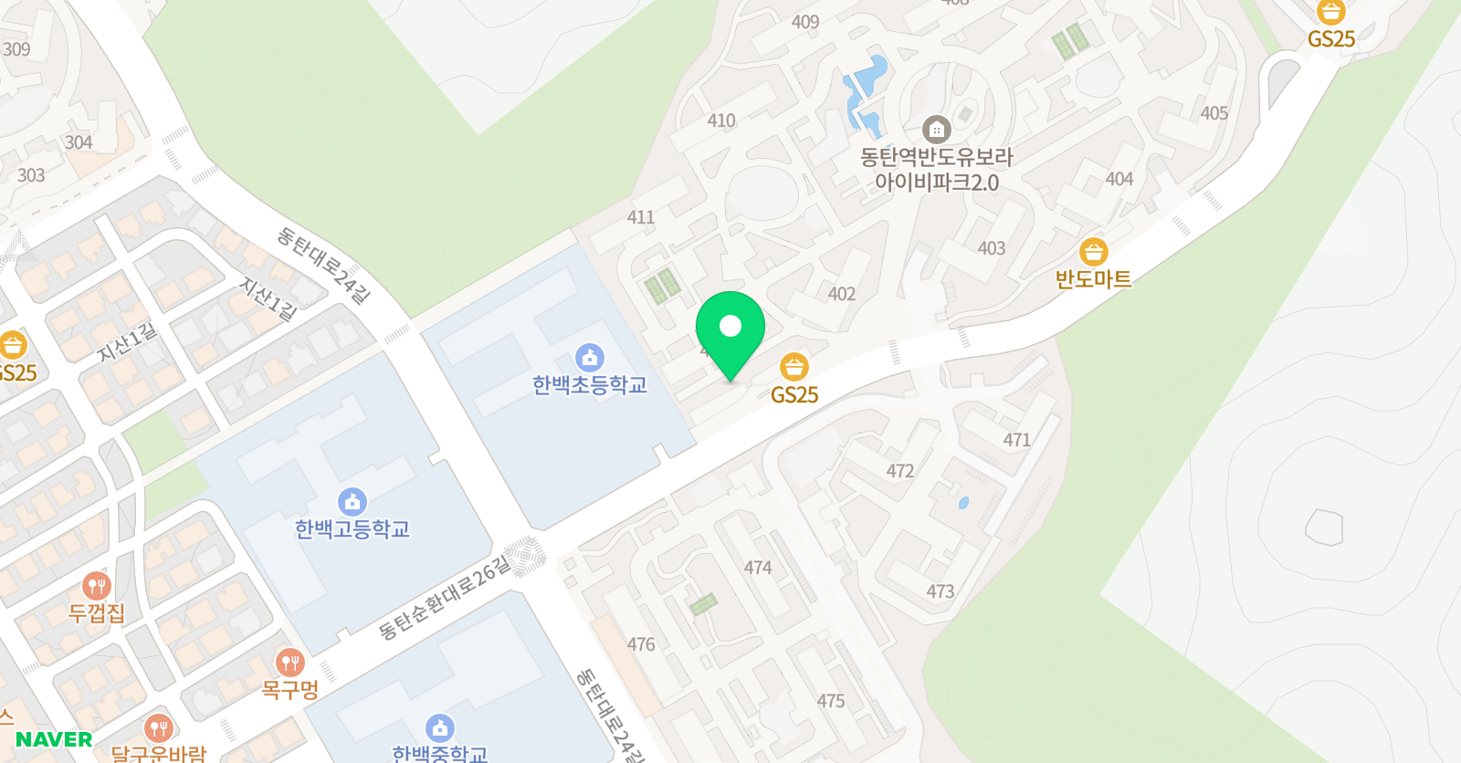 뮤엠영어 뮤엠폴리오 한백초점 위치