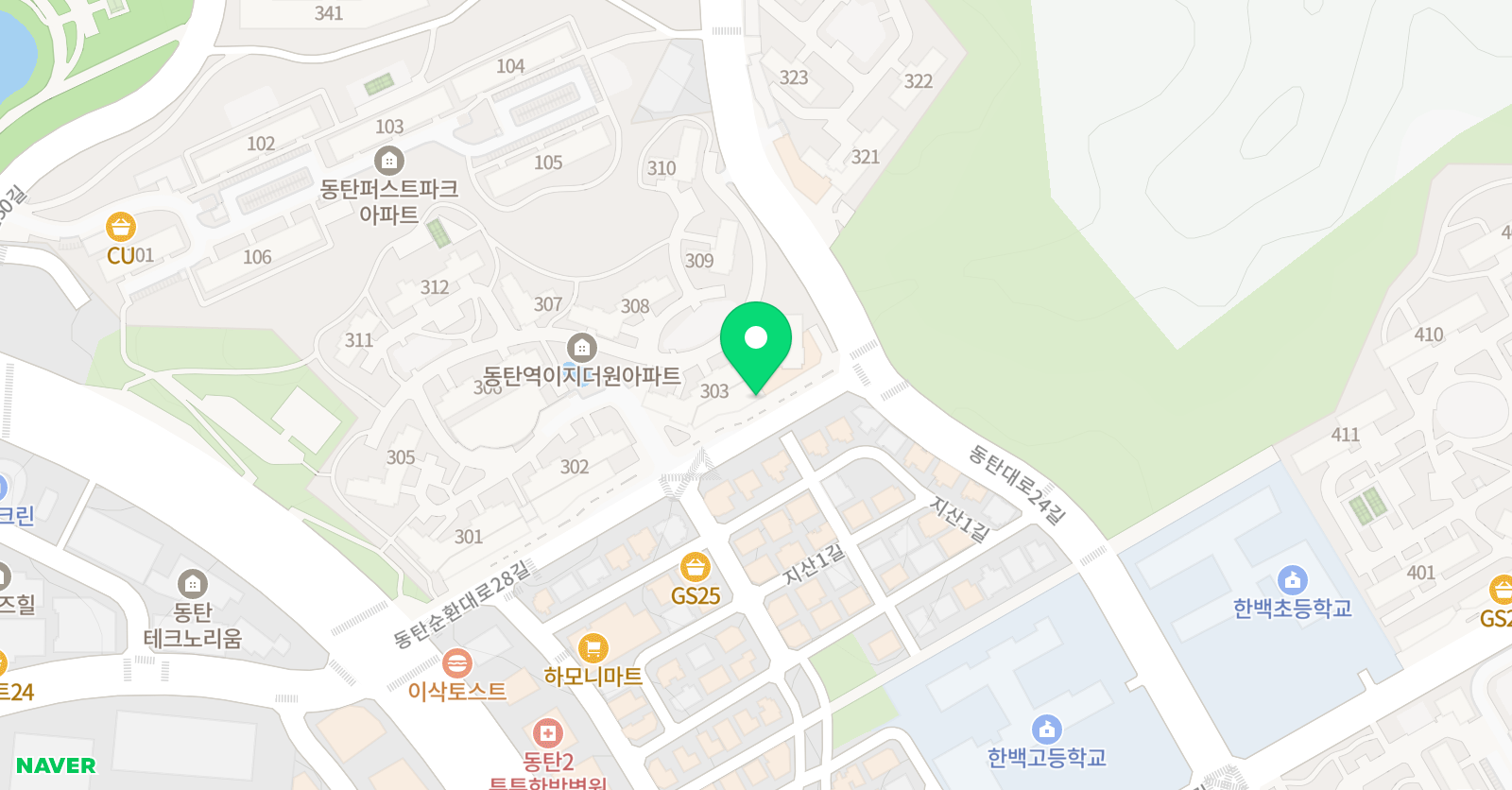 스마트해법 수학 동탄2이지점 위치