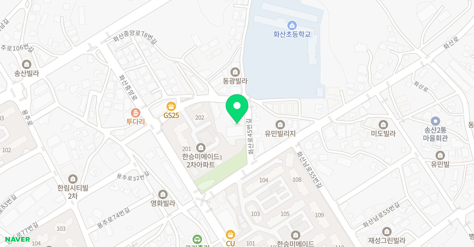 나무파레트 미술학원 위치