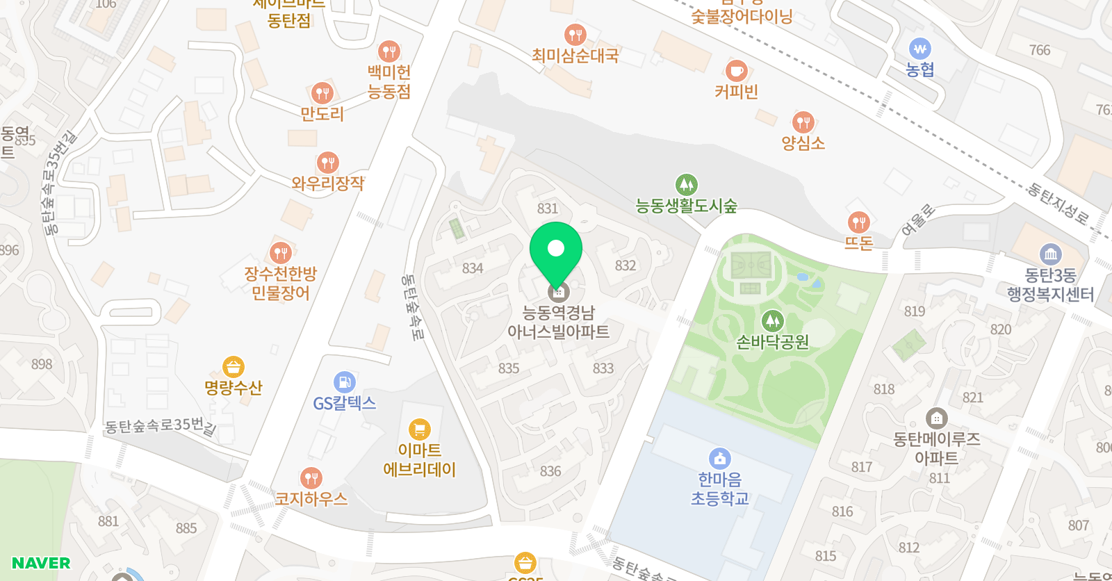 숲속 피아노학원 위치