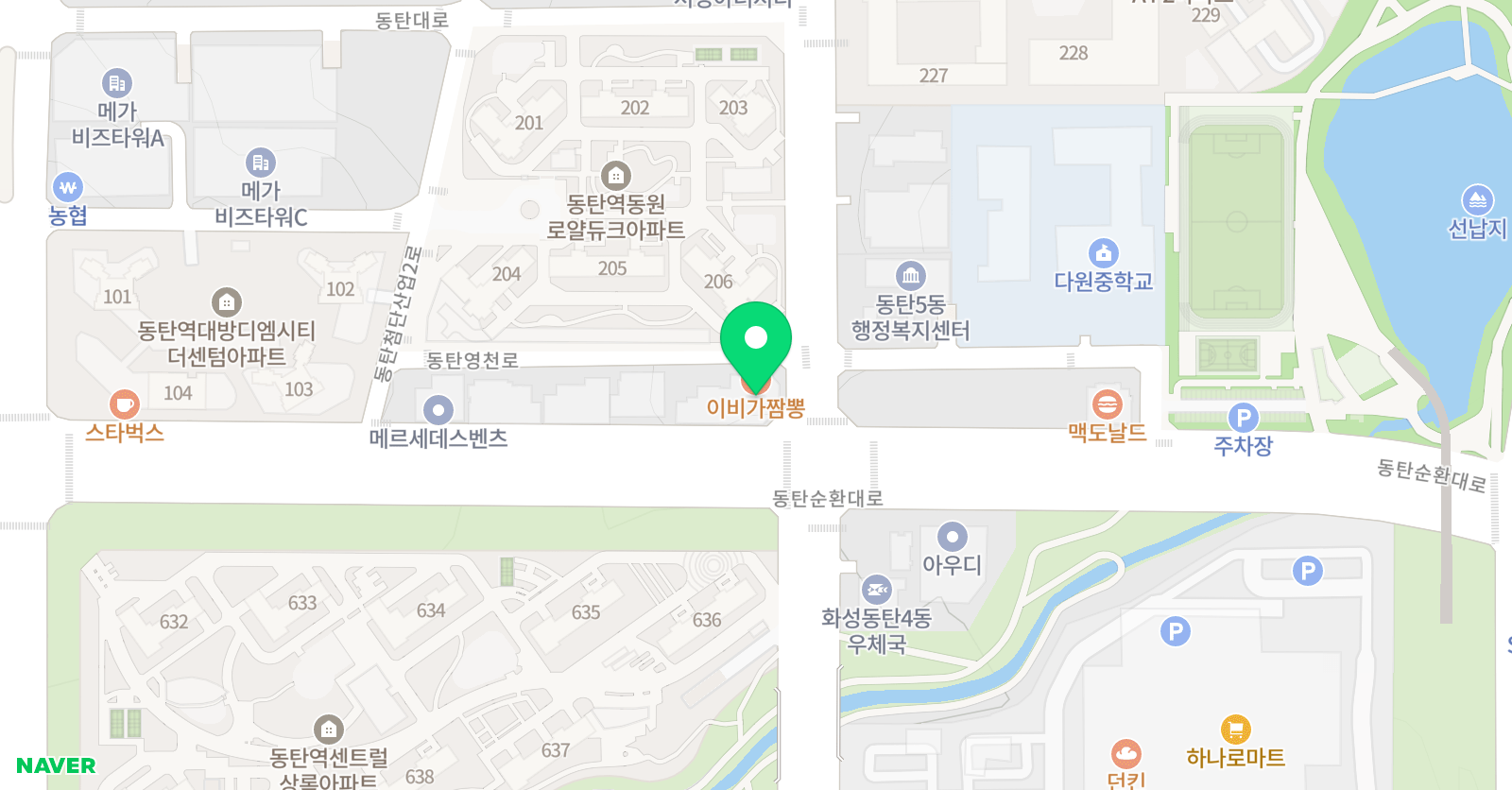 SK나이츠 농구교실 동탄점 위치