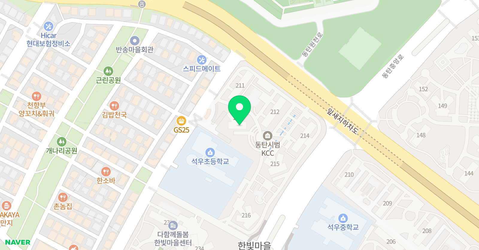 푸르넷 공부방 한빛 공부방 위치
