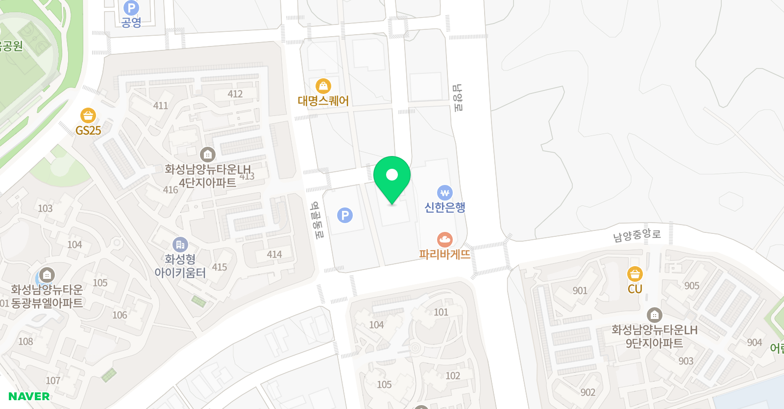 HS 학원 위치