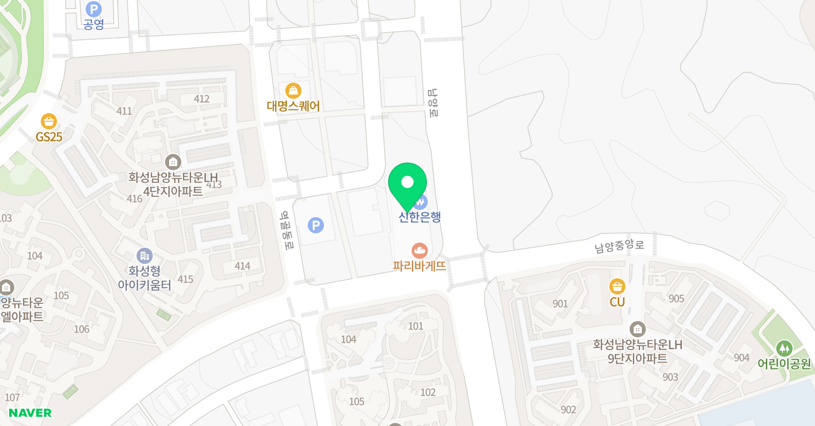 아레테아카데미 영어학원 위치