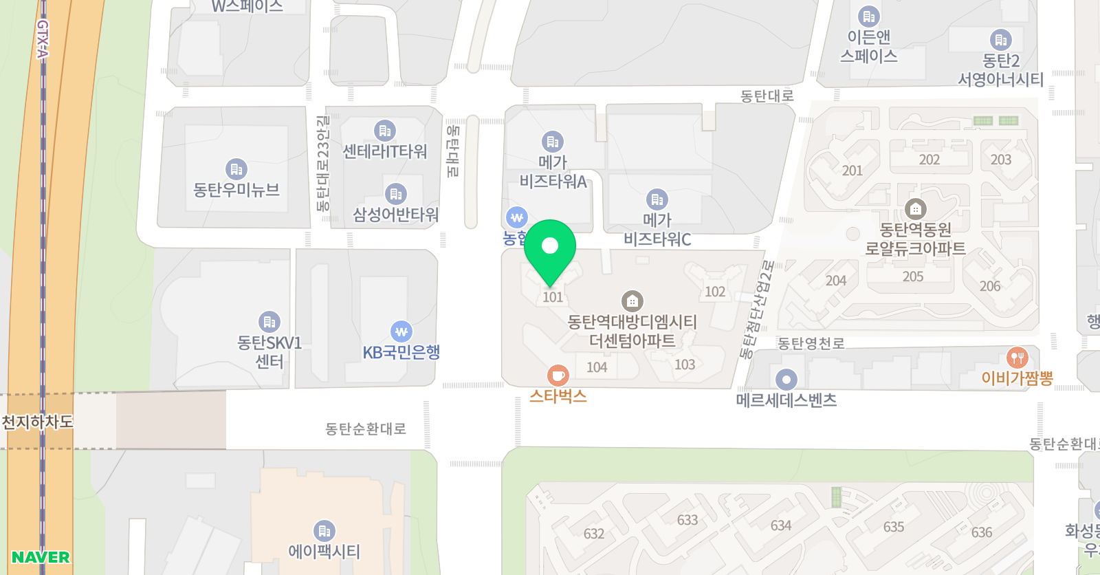 대방 영어 위치