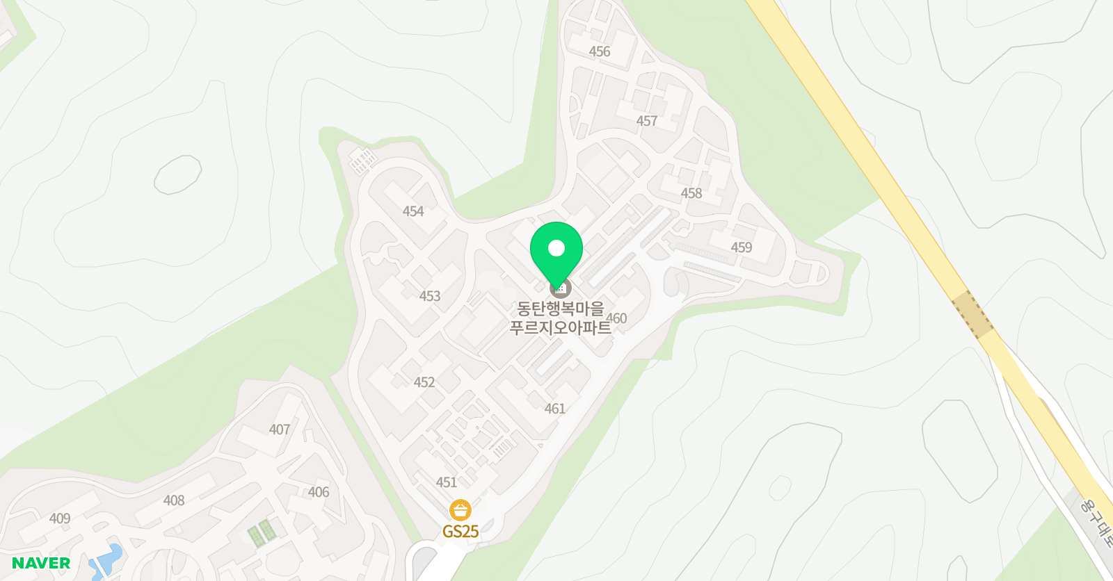 리드인 영천푸르지오점 위치