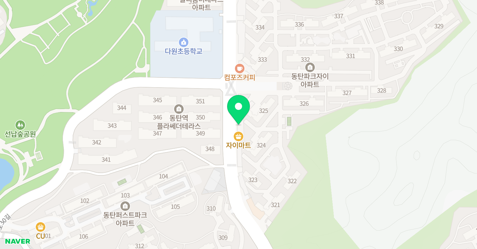 뮤엠 영어 파크자이교습소 위치