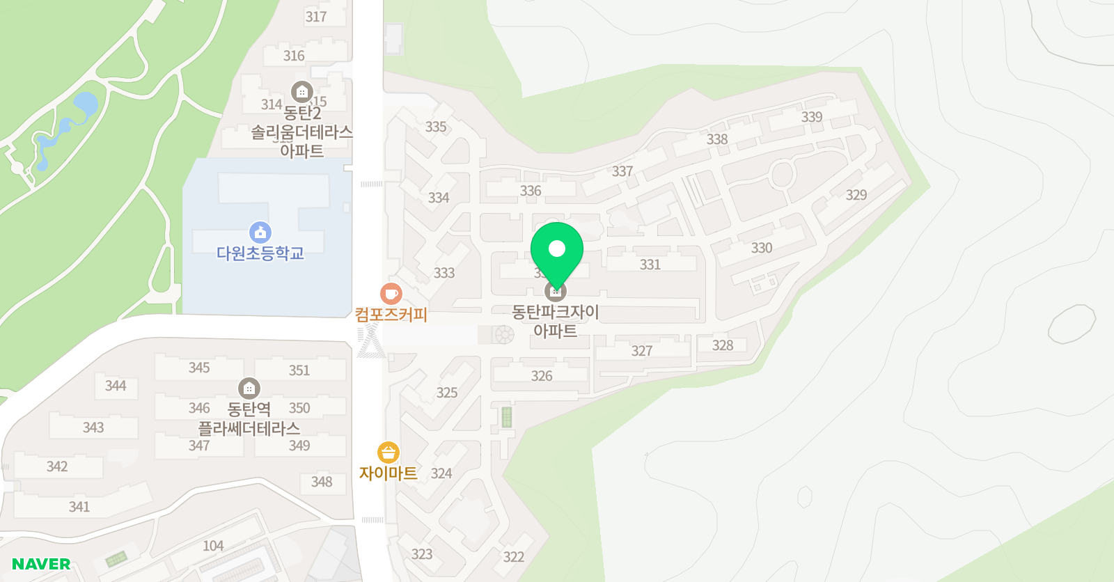 푸른미술관 미술학원 위치