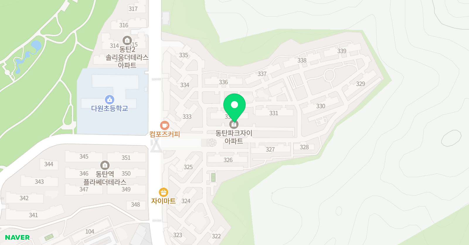 유니팝 동탄영천 센터 위치