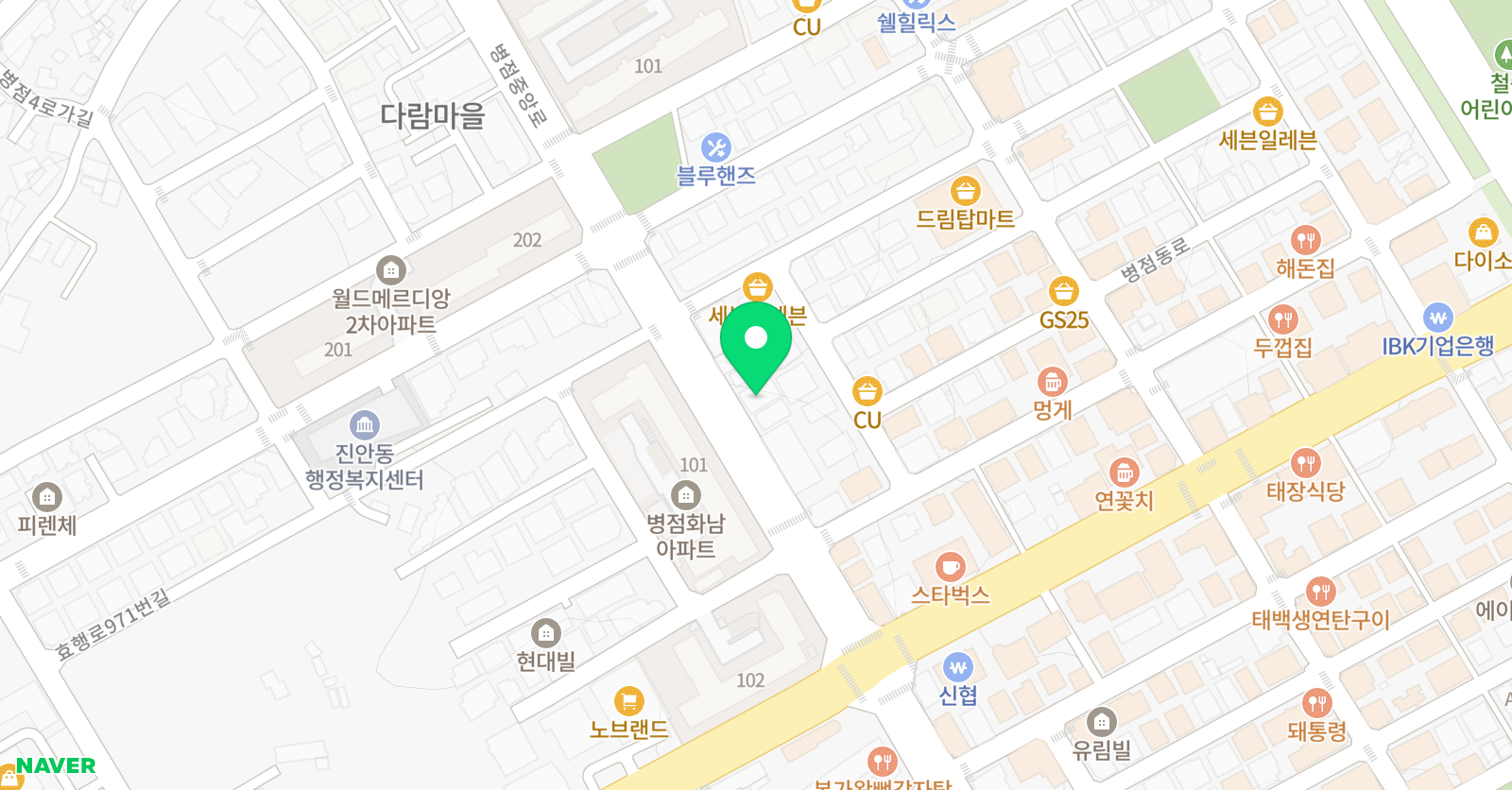 골든FC축구센터 위치
