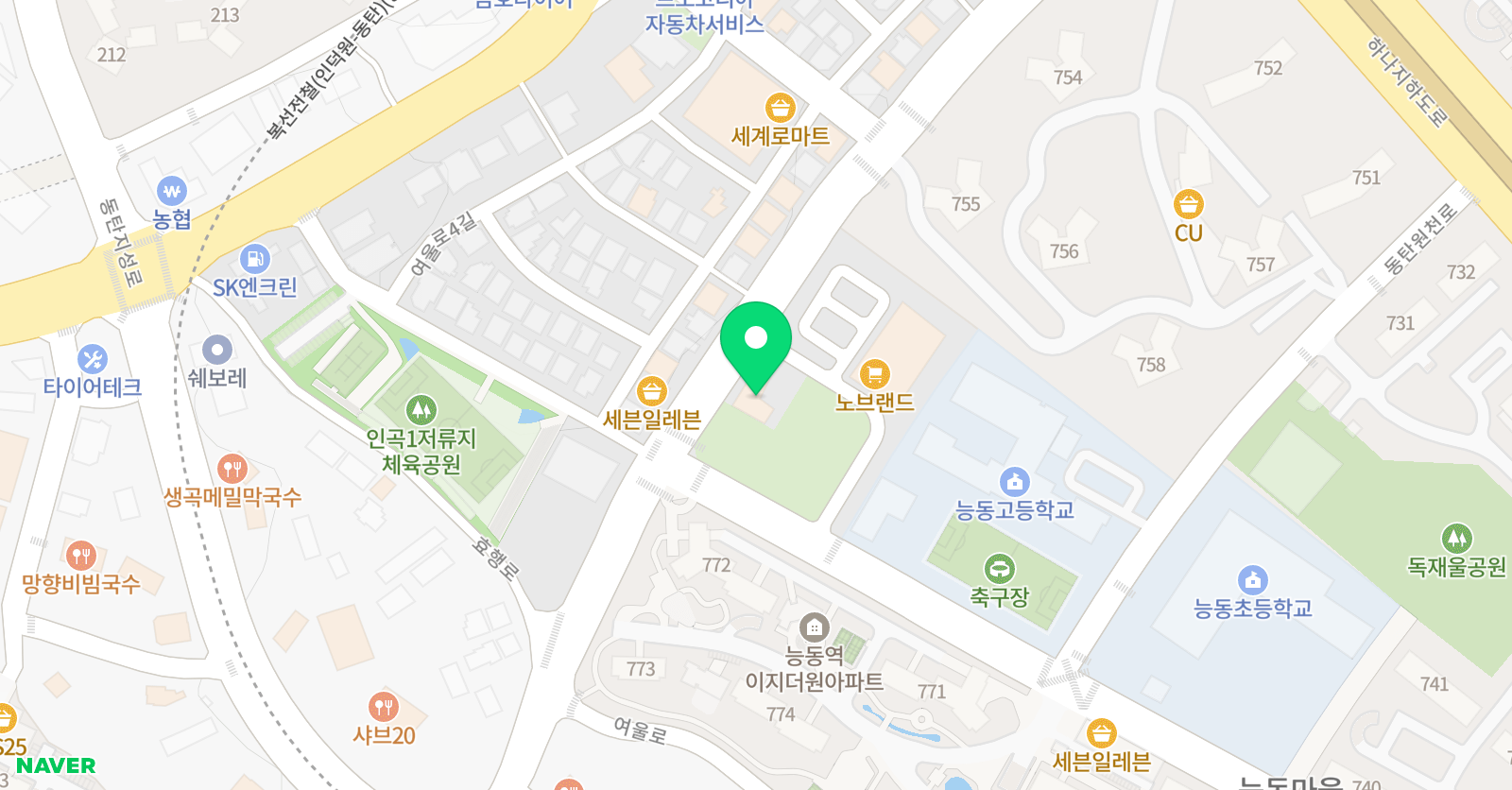 동탄 키즈피아 위치