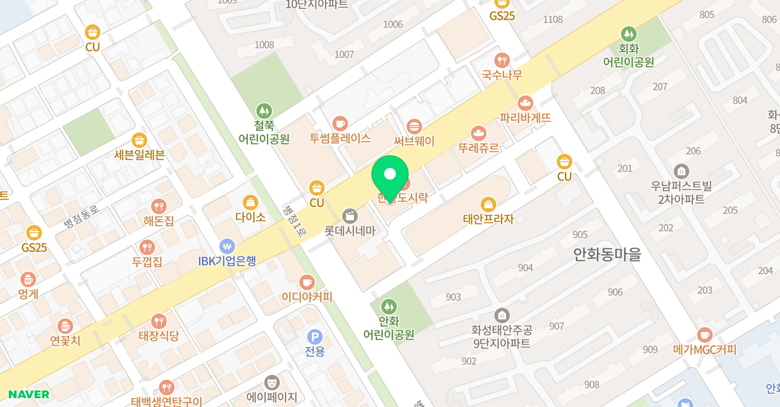 K뮤직실용음악&댄스학원 위치