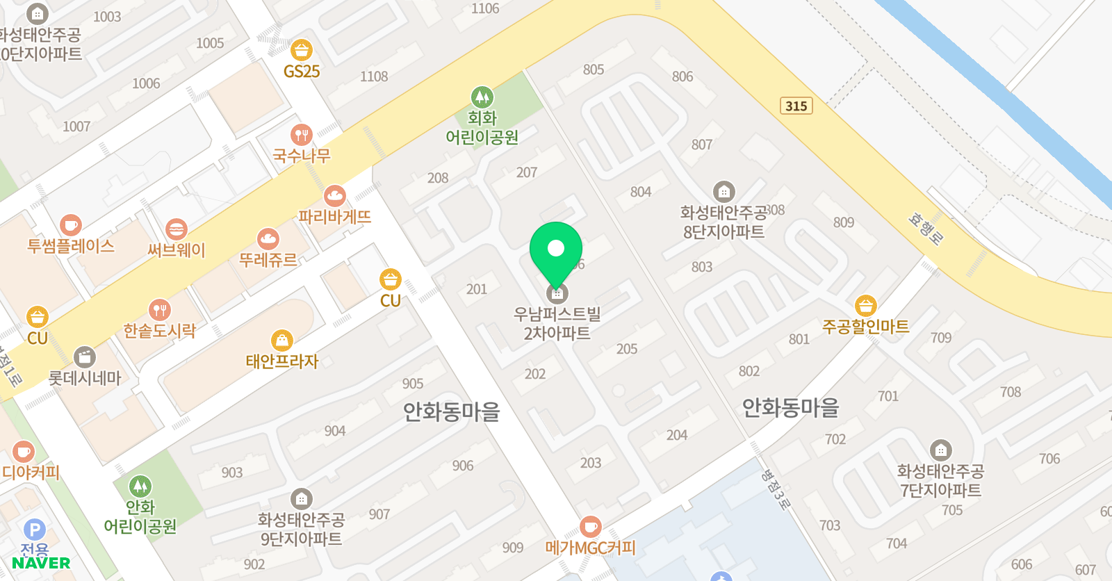 푸르넷 공부방 안화공부방 위치