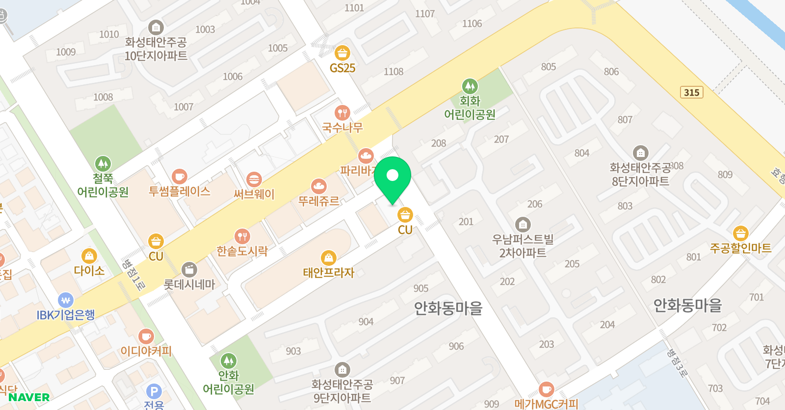 원띵국어수학학원 위치