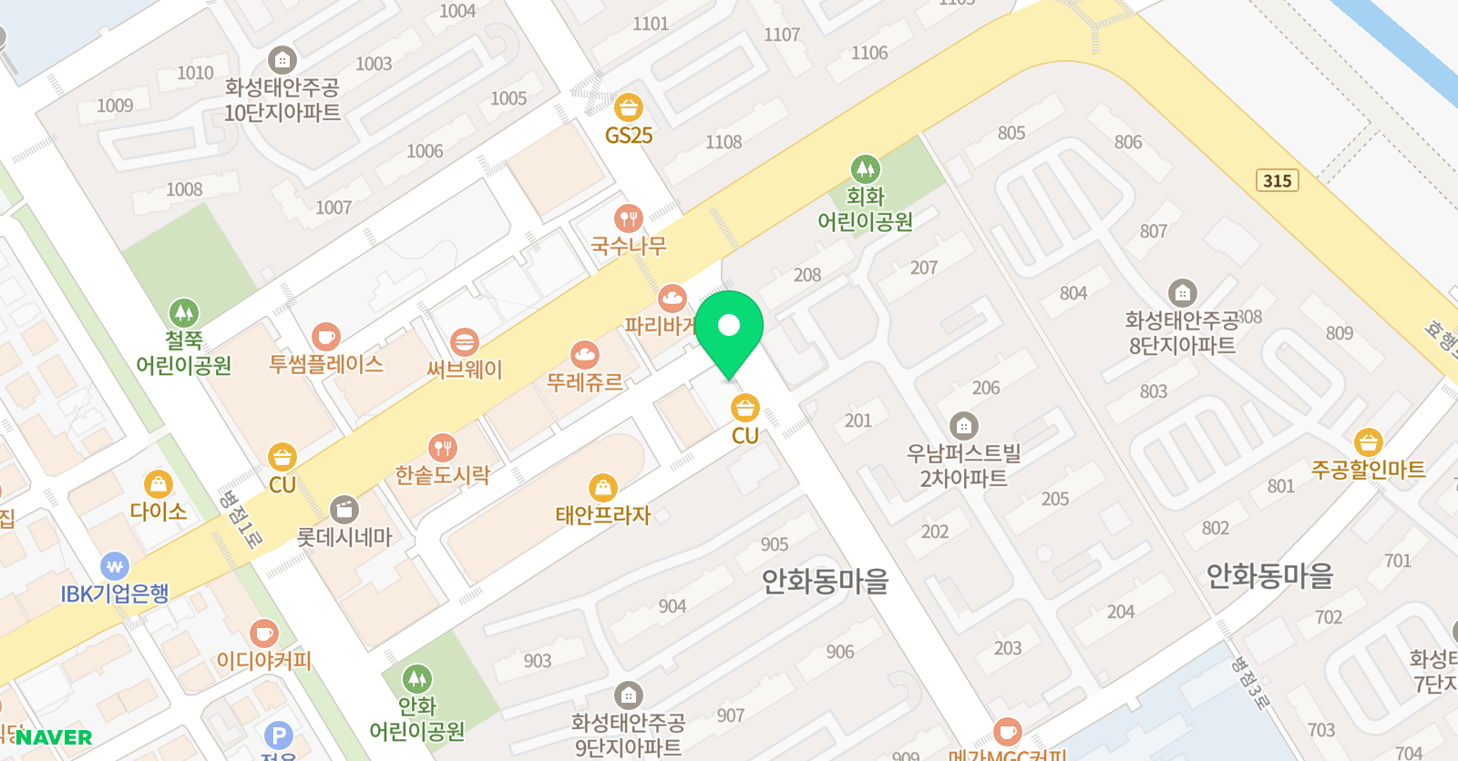 이베스트 어학원 화성본관 위치