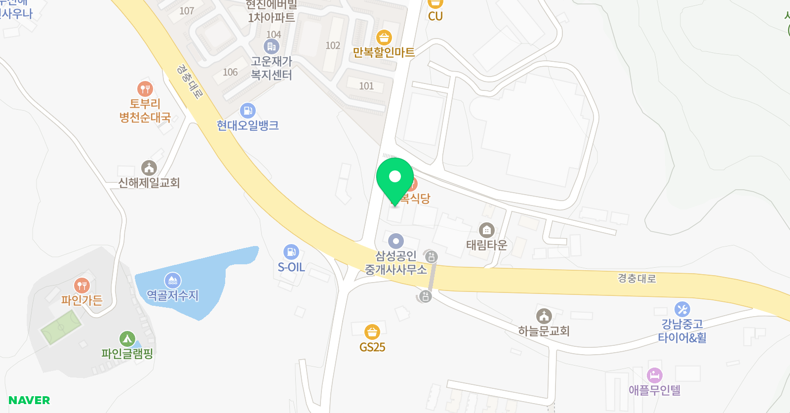 현음 음악학원 위치