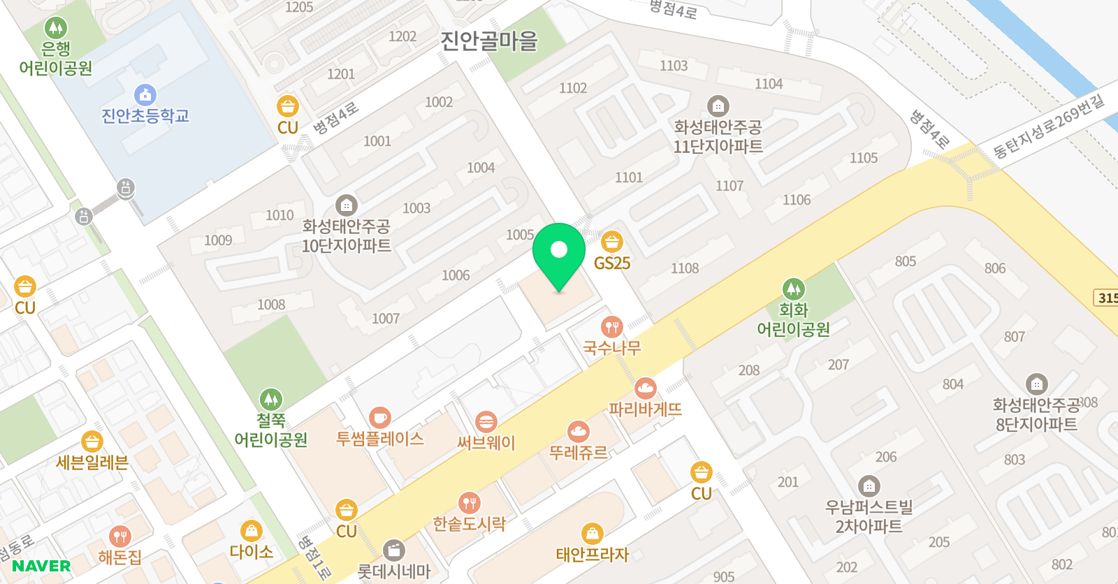 더바른 영어학원 위치