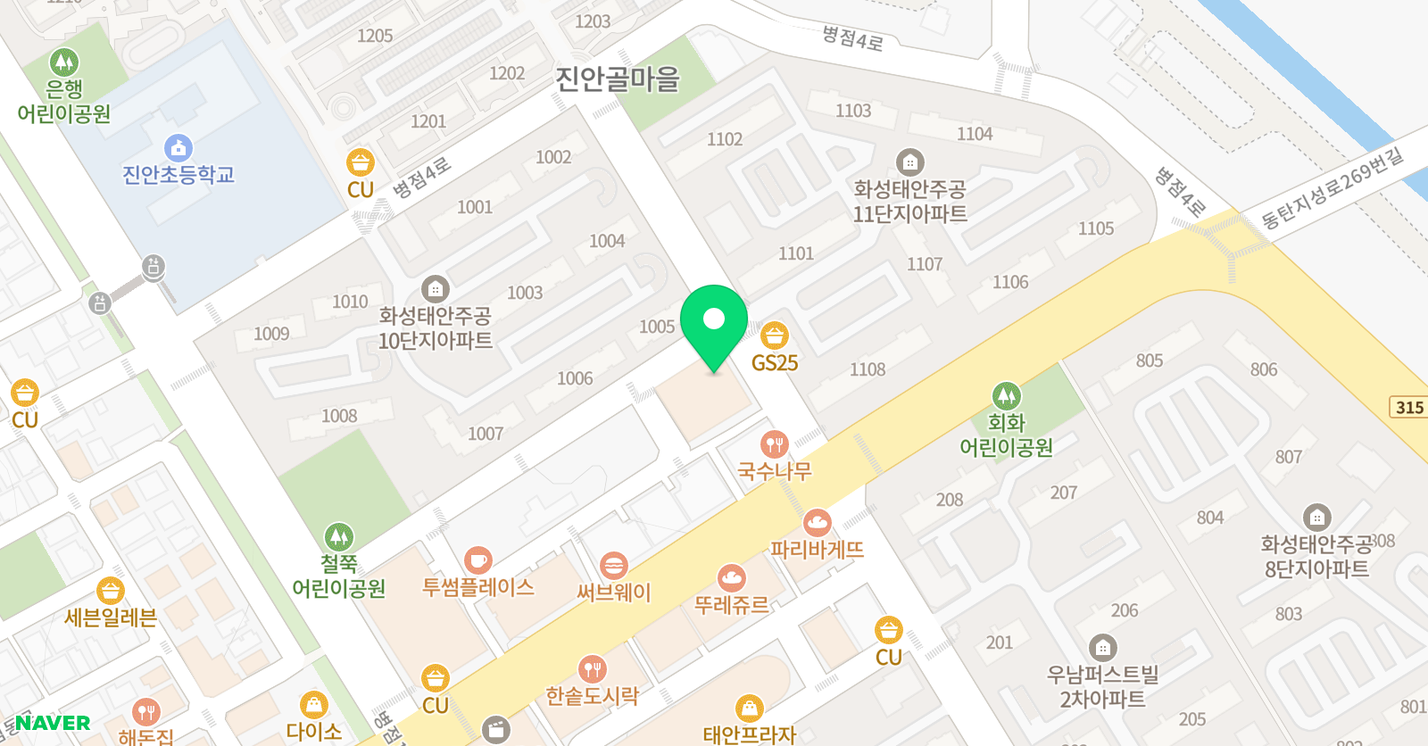 혜윰 수학학원 위치