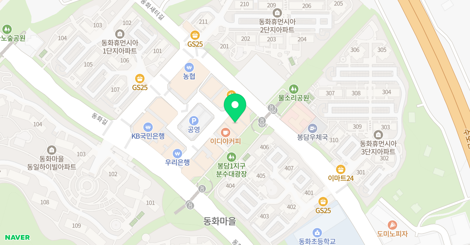 DNE 특공무술 봉담 위치