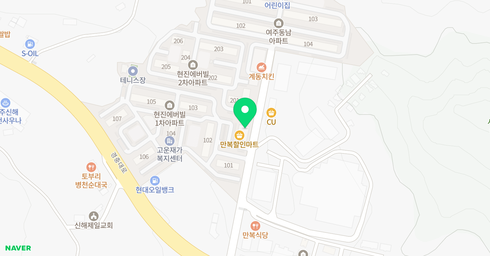 쎈수학러닝센터 여주가남학원 위치