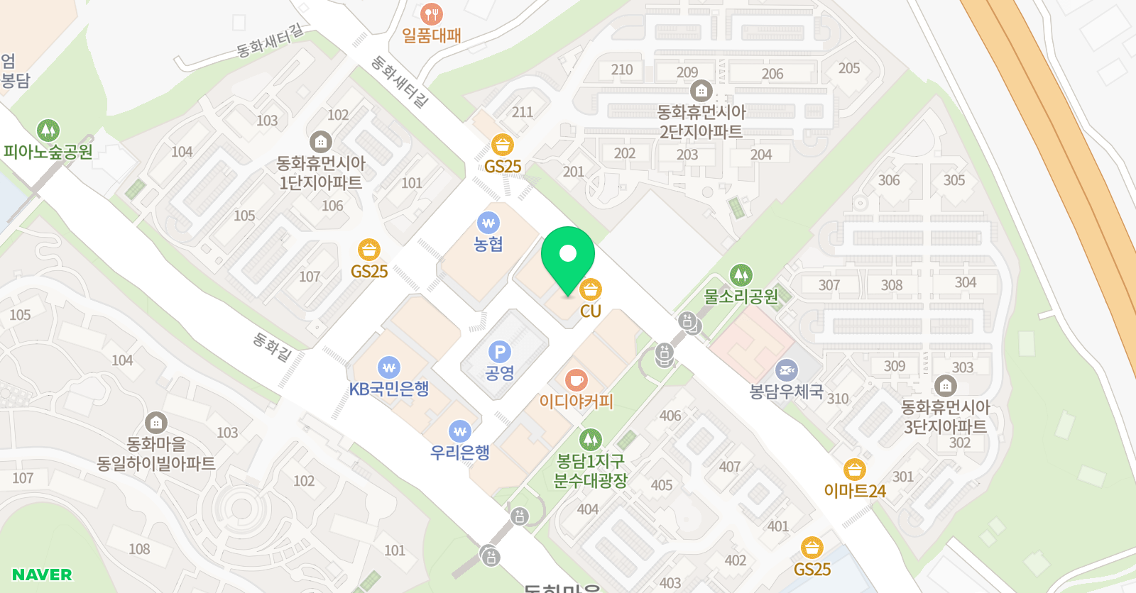 원바이트드로잉 미술교습소 위치