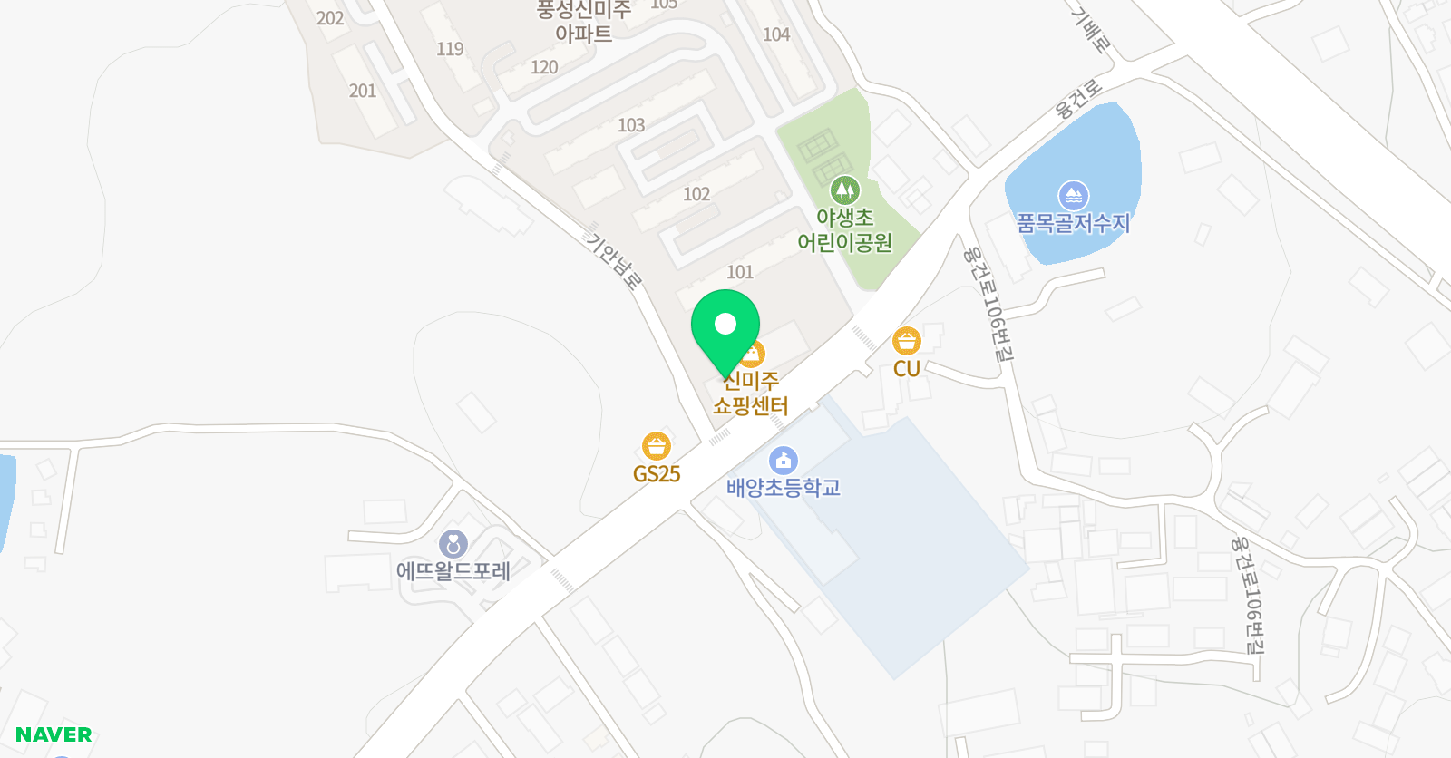 스마트해법 수학 기안신미주점 위치