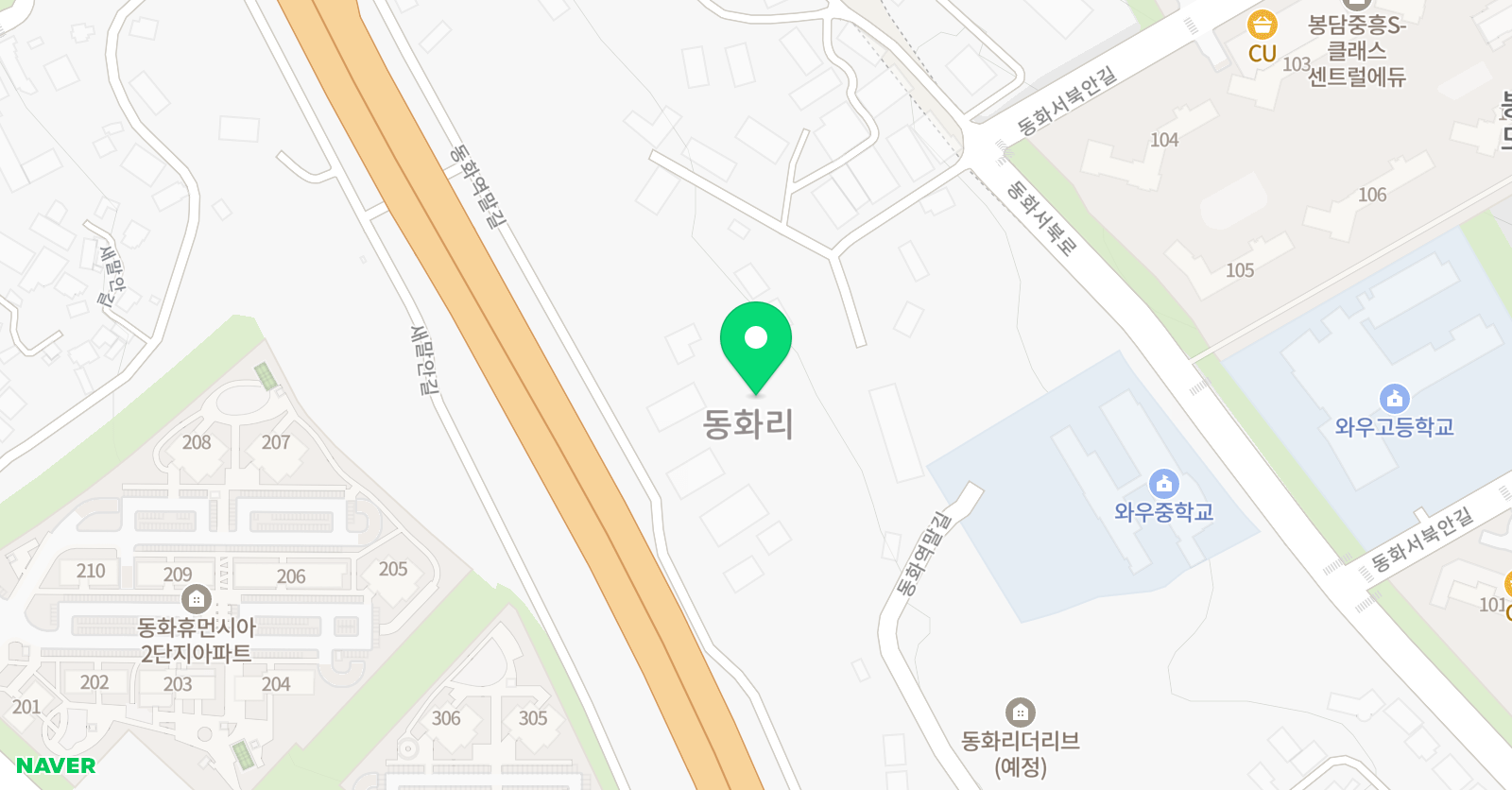봉담아이미래 미술학원 위치