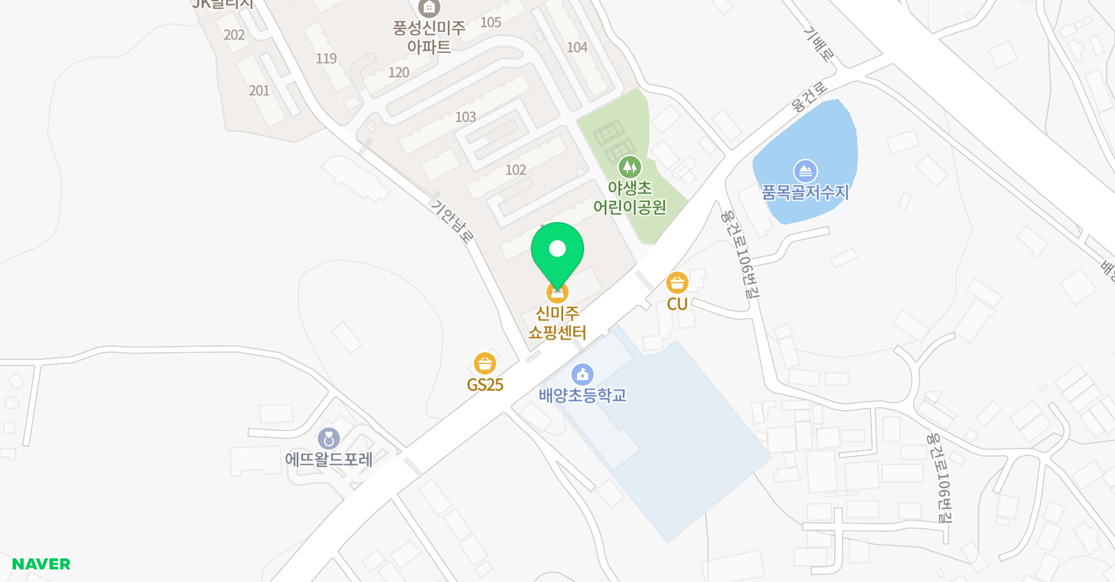 취미가피아노음악학원 위치