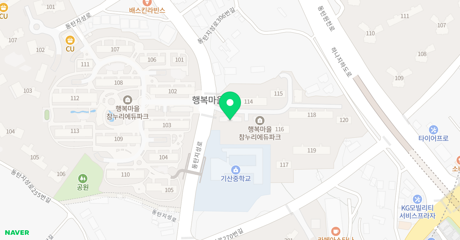 삼성 영어셀레나 기산교습소 위치