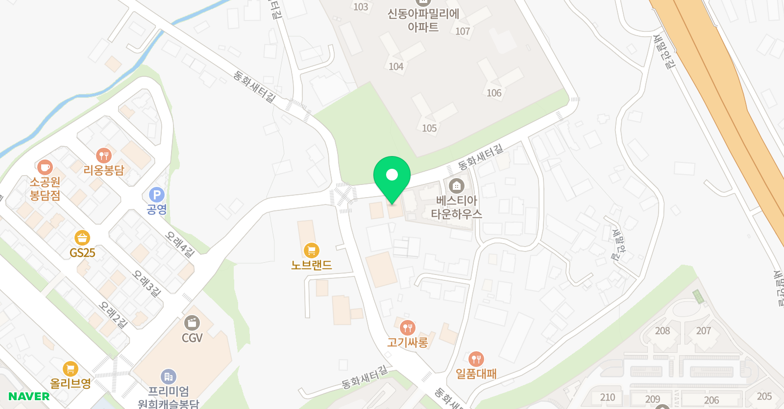 동화 미술 위치