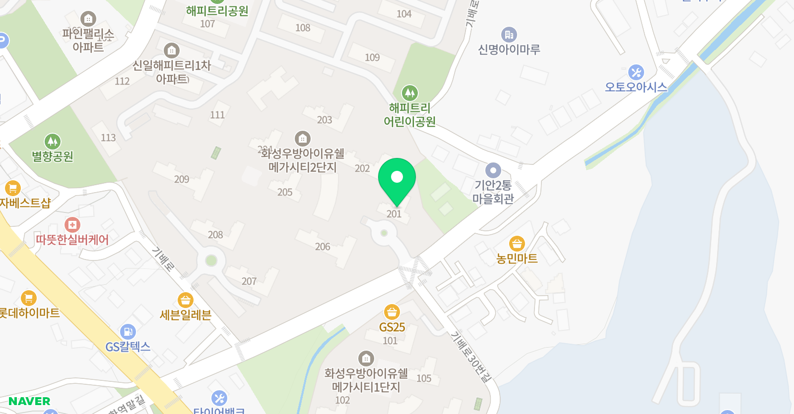 윤선생 우리집앞 영어교실 기안우방아이유쉘점 위치