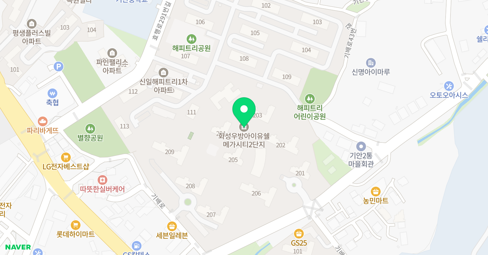 스마트해법 수학 화성우방아이유쉘점 위치