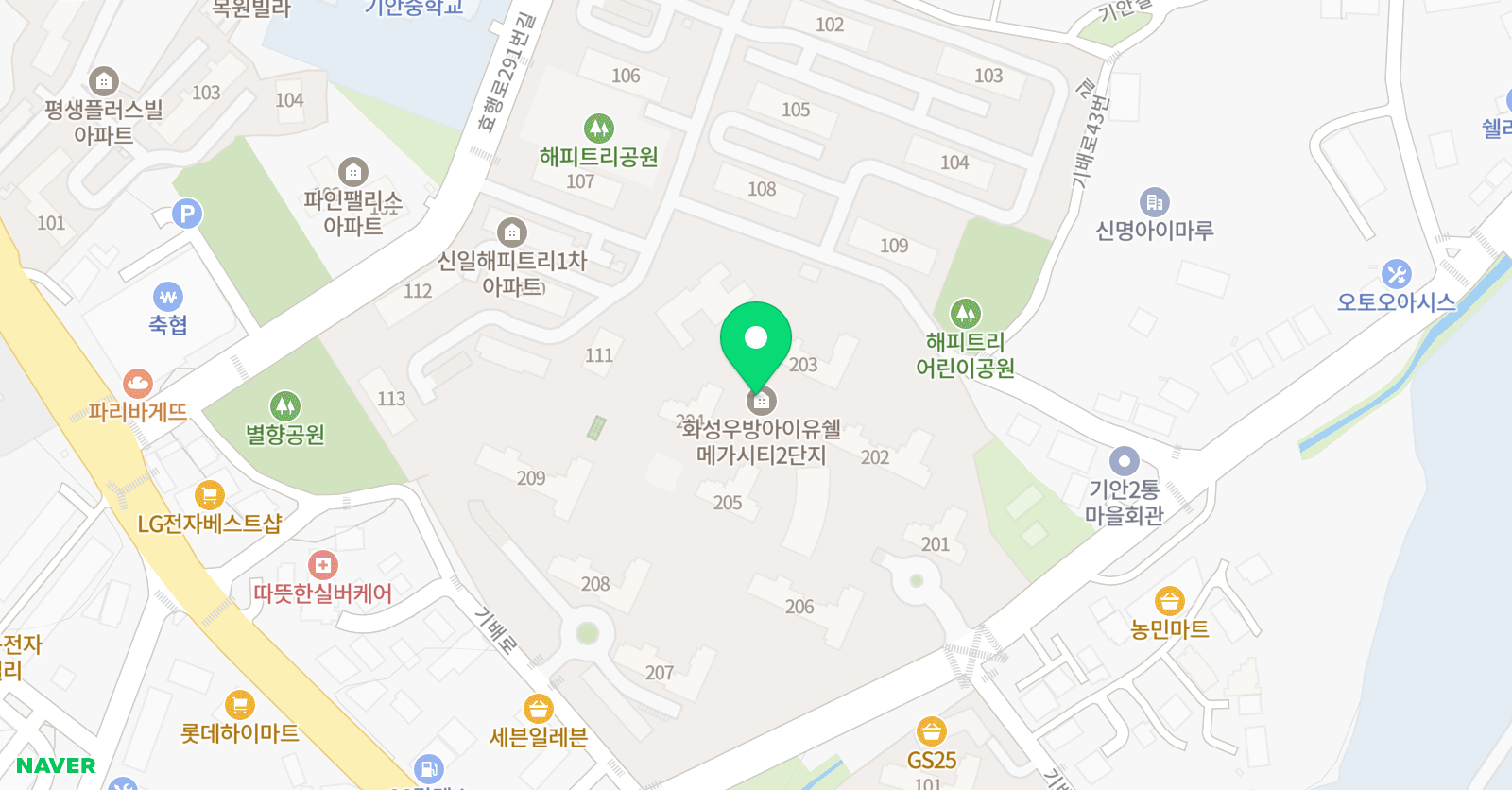 아이원 태권도 위치