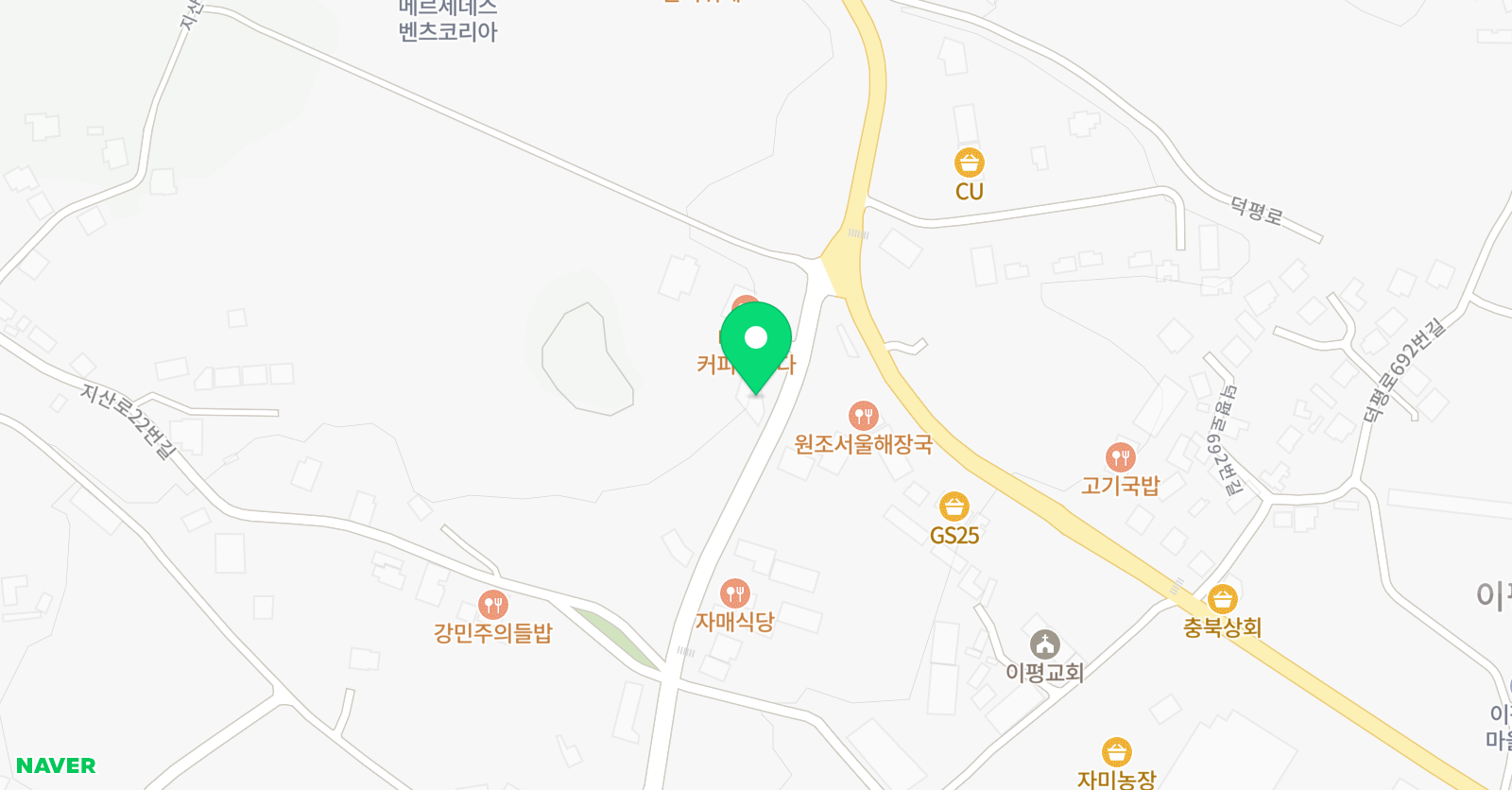 지산리조트 스키강습 스포츠라운지 위치