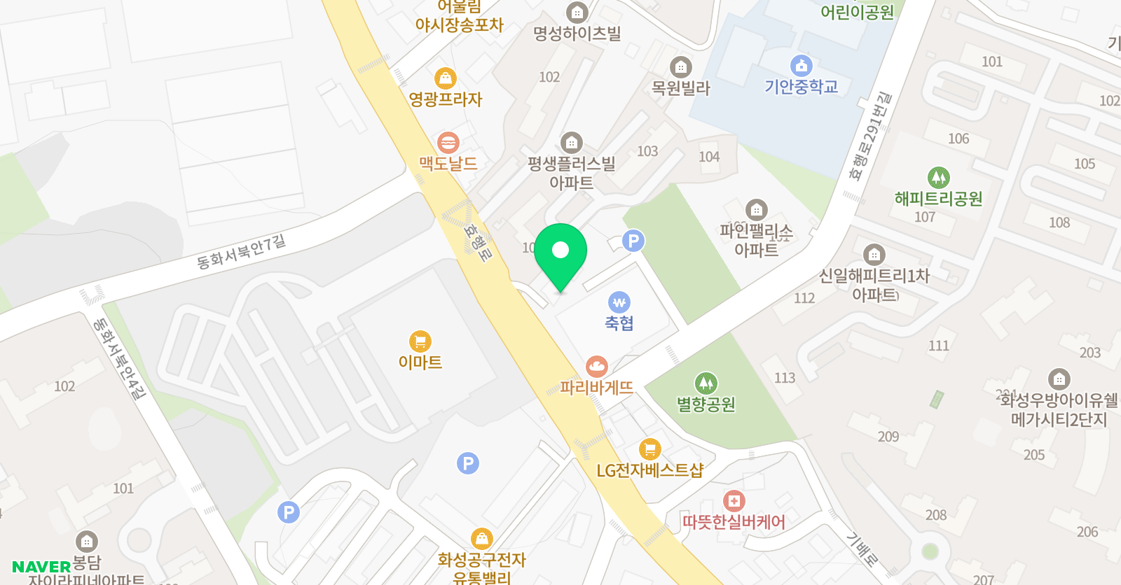 SM 수학학원 위치