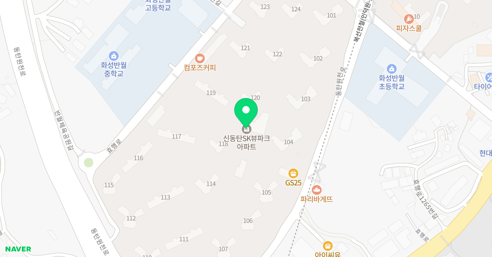 유니팝 미술학원 화성반월센터 위치