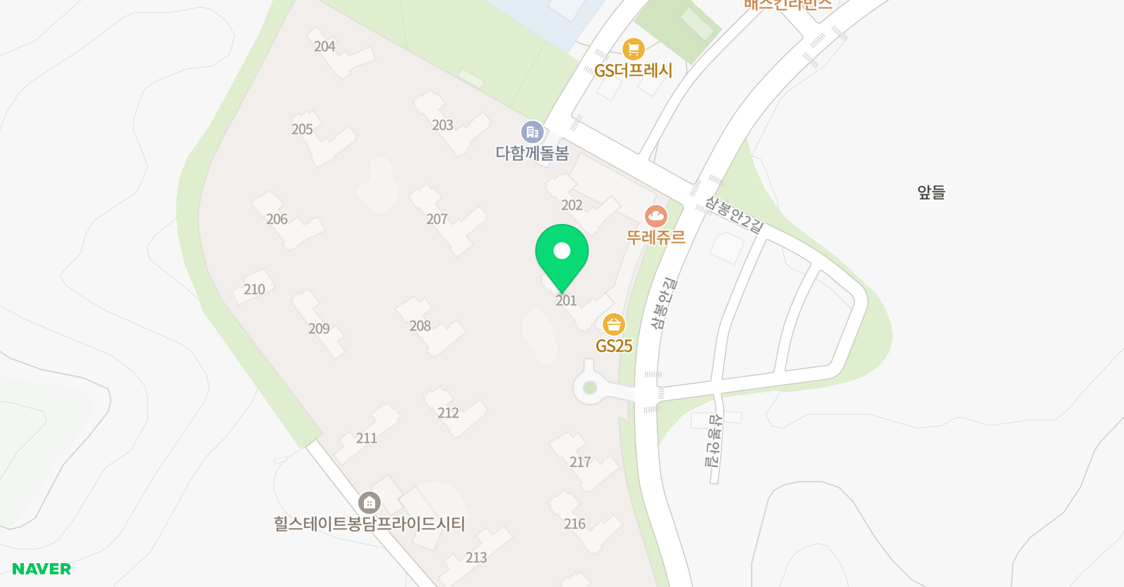 아르떼창작소봉담원 위치