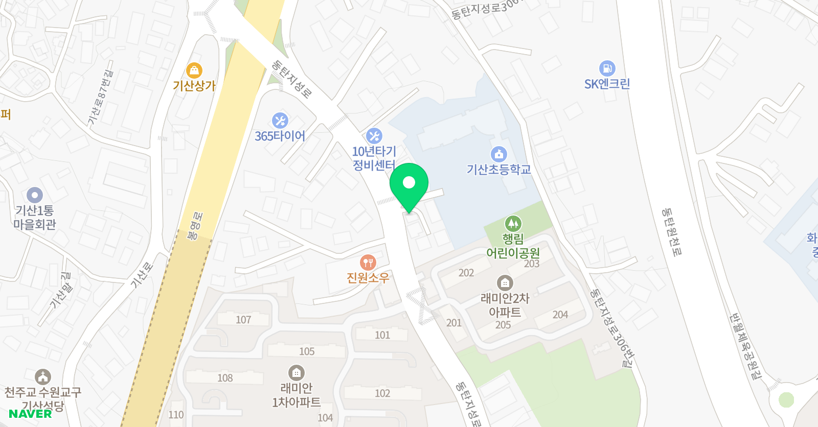뮤엠 영어 기산그레이스점 위치