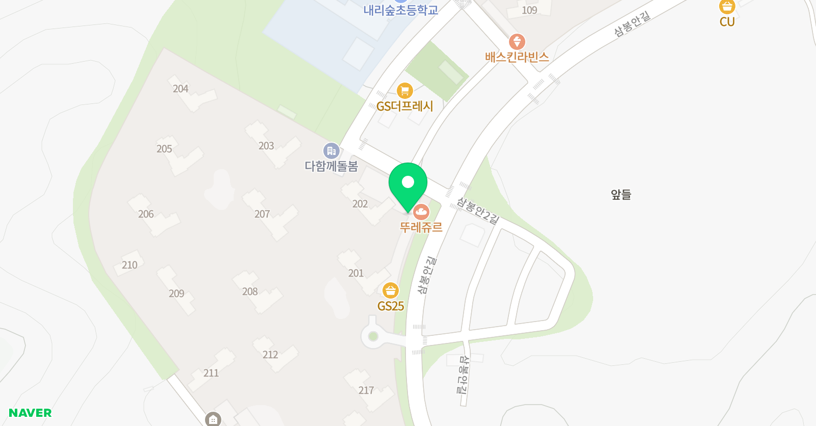 내리숲 파워점핑줄넘기 위치