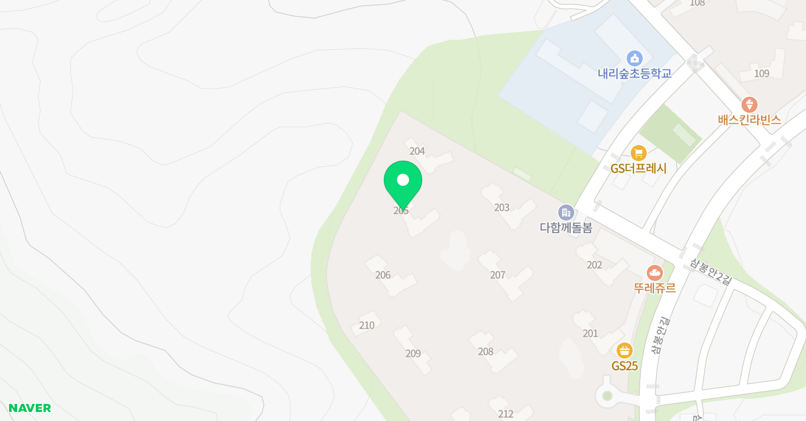 최상위 영어수학 학원 위치