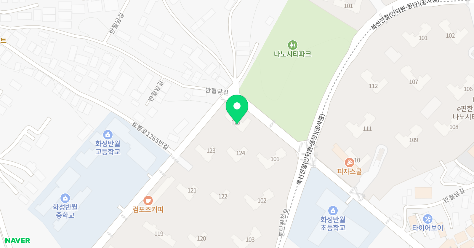 빨간펜 수학의달인 화성반월초점 위치