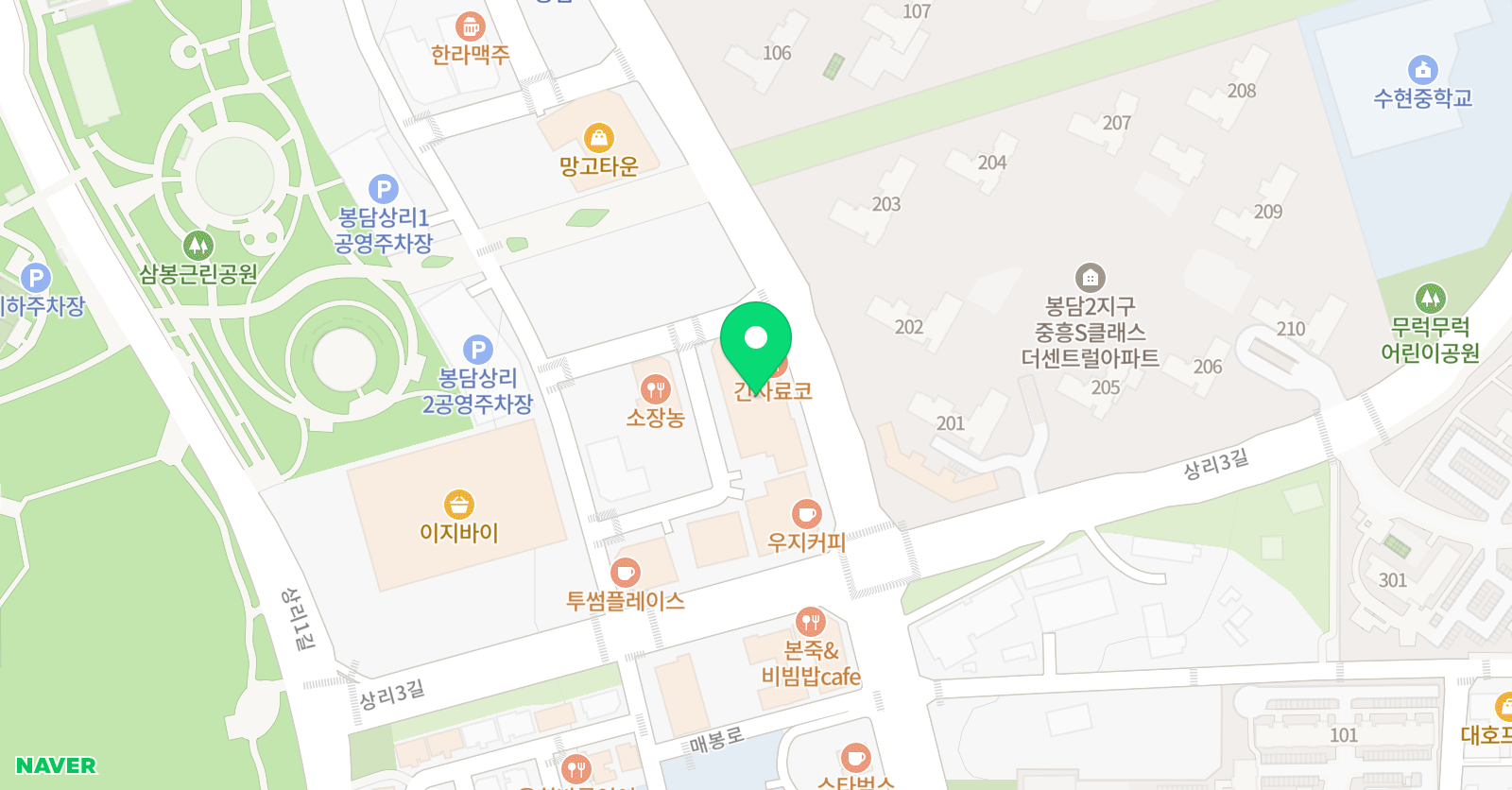 어린음악대 어린화가들 수현원 위치