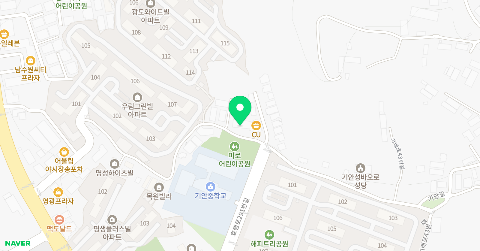 서울정진 학원 위치