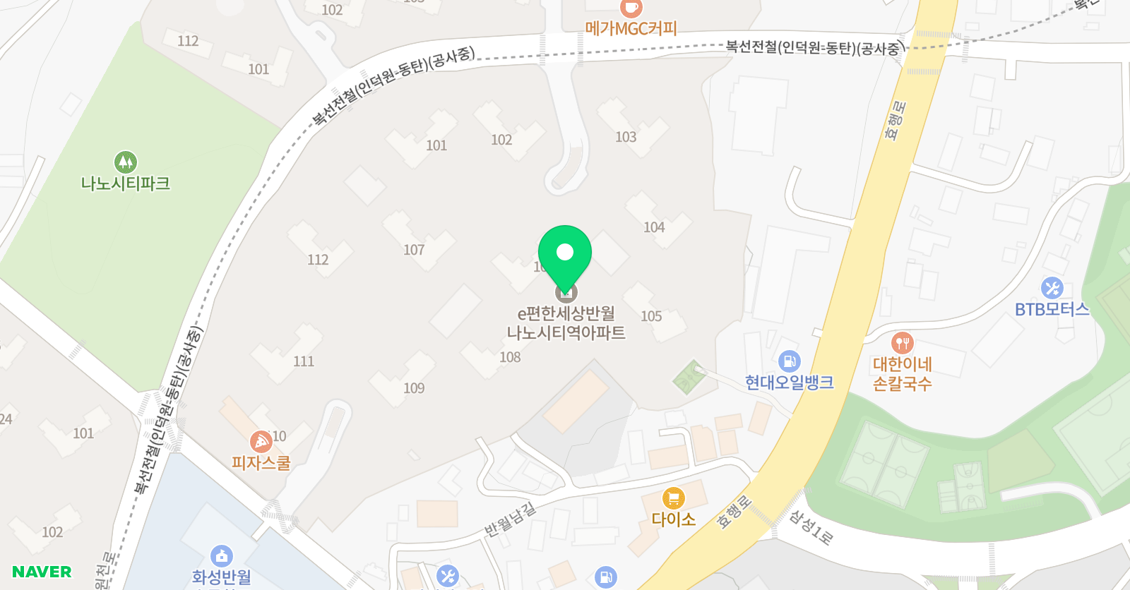 엠베스트SE 뮤엠 영어 신동탄대림e편한세상NEST 위치
