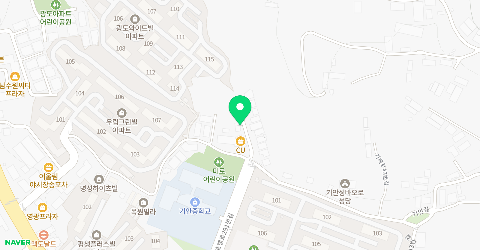 퍼니퍼니 아트미술학원 위치
