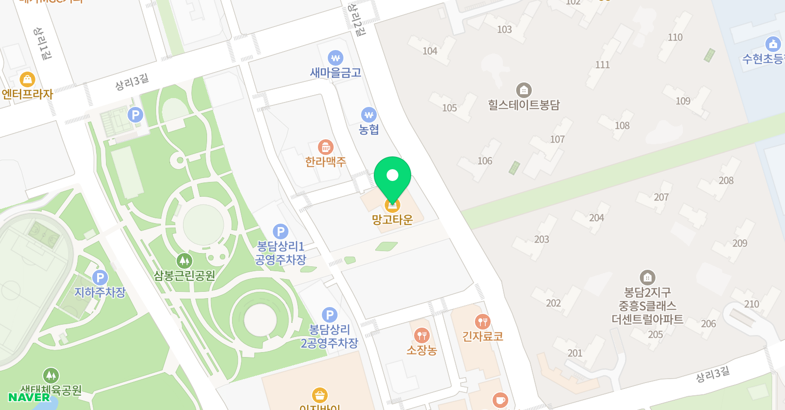 점핑클럽 음악 줄넘기 상리센터점 위치