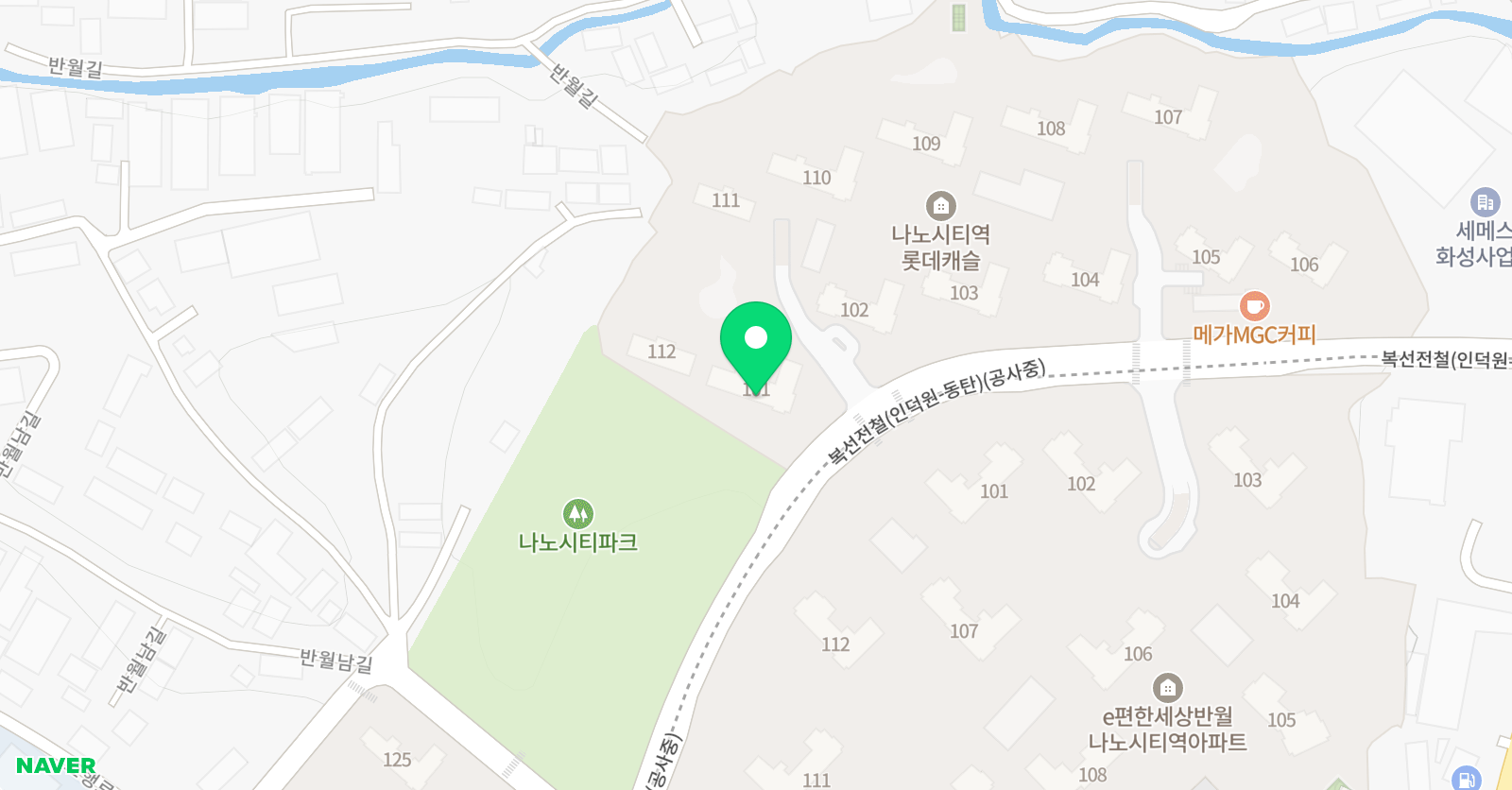 로렌스 잉글리시 트리 위치