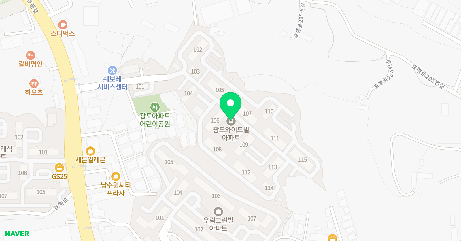 박쌤 수학 학원 위치